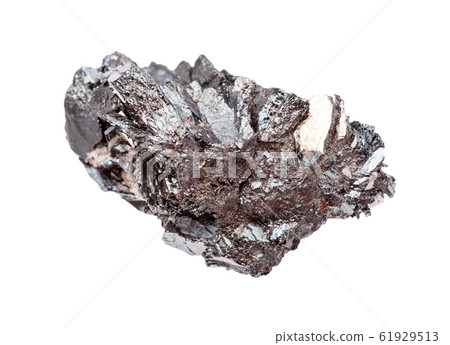 rough crystallin Hematite (iron ore) rock isolated 61929513