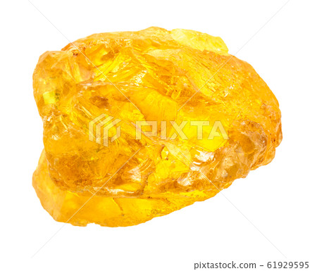 single Sulphur (Sulfur) nugget isolated on white single Sulphur (Sulfur) nugget isolated on white 61929595