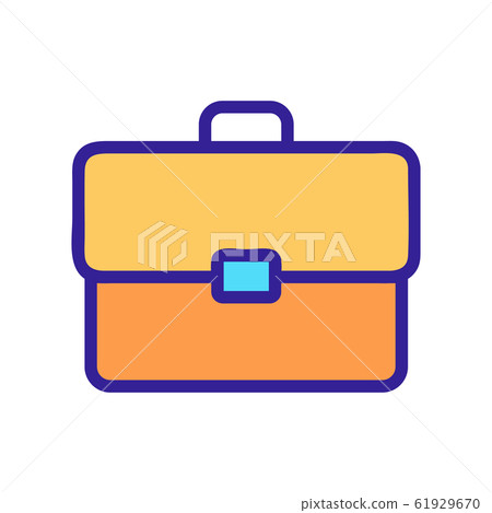 portfolio icon vector. Isolated contour symbol illustration portfolio icon vector. Isolated contour symbol illustration 61929670