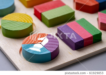 Business & strategy colorful pie chart puzzle Business & strategy colorful pie chart puzzle 61929853