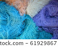 their threads of different colors 61929867