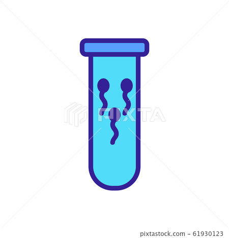 artificial insemination icon vector. Isolated contour symbol illustration 61930123