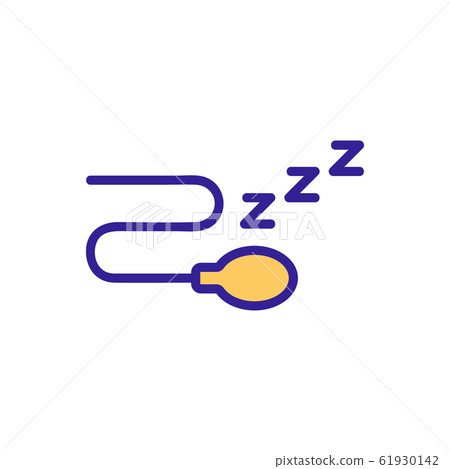 artificial insemination icon vector. Isolated contour symbol illustration 61930142