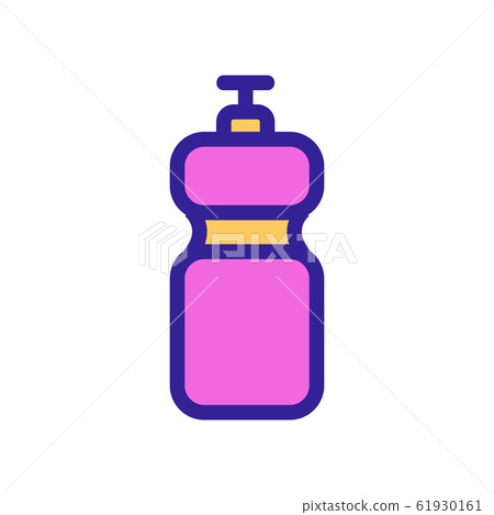 Sports bottle icon vector. Isolated contour symbol illustration 61930161