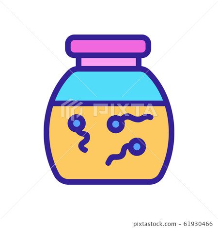 sperm icon vector. Isolated contour symbol illustration sperm icon vector. Isolated contour symbol illustration 61930466