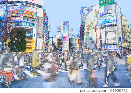 Shibuya scramble intersection 61930782