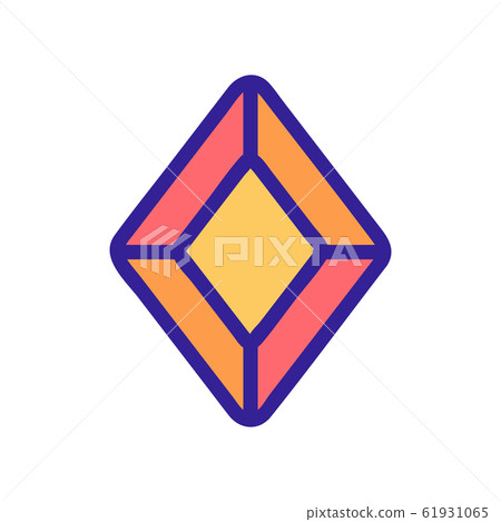 pearl icon vector. Isolated contour symbol illustration 61931065