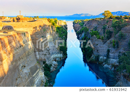 Aerial view of the Corinth Canal in Greece 61931942