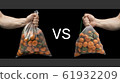 Plastic bag vs mesh bag. The battle of consumers 61932209