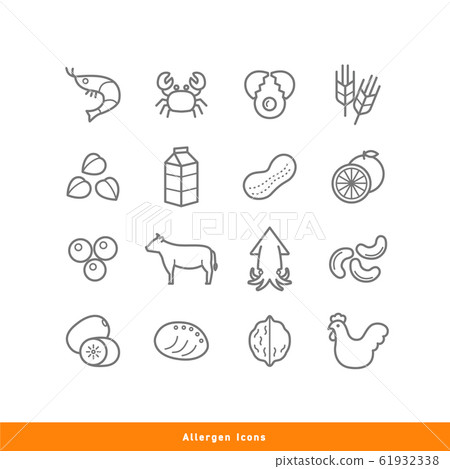allergen, icon, icons 61932338