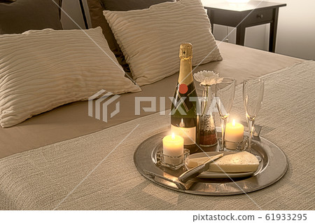 romance in bed with champagne romance in bed with champagne 61933295
