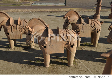 [大阪府高atsu市]今塚考夫公園Haniwa Horse 61933406