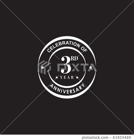 3rd year anniversary emblem logo design 3rd year anniversary emblem logo design 61933489