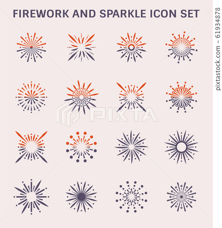 Firework vector icon 61934878
