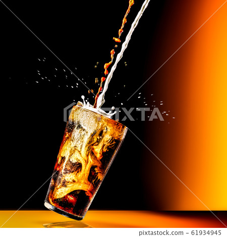 glass, cup, ice coffee 61934945
