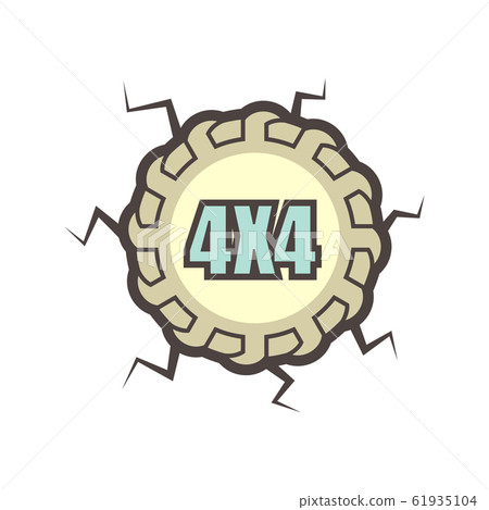 off road tyre icon 61935104