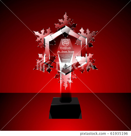 Crystal Trophy Certificate Design Template On Stock Illustration Crystal Trophy Certificate Design Template On Stock Illustration
