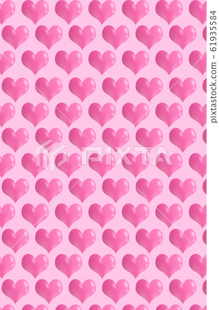 Three dimensional cute heart pattern texture 61935584