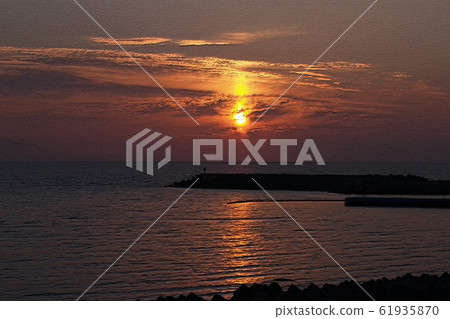 Sea of sunset Sea of sunset 61935870