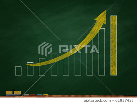 Chart diagram drawn on blackboard - Stock Illustration [61937455] - PIXTA