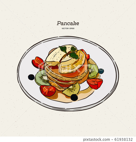 pancakes, pastries, sweets, tasty Breakfast in the 61938132