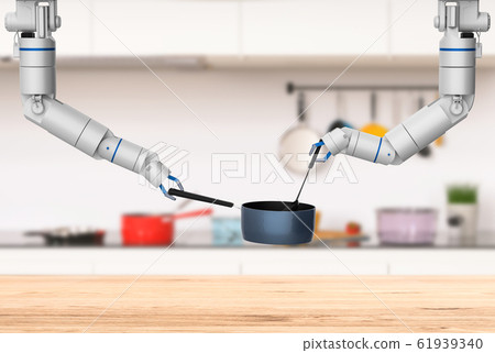 chef robot cooking chef robot cooking 61939340