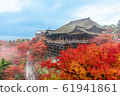 Kiyomizu-dera stage autumn light rain 61941861