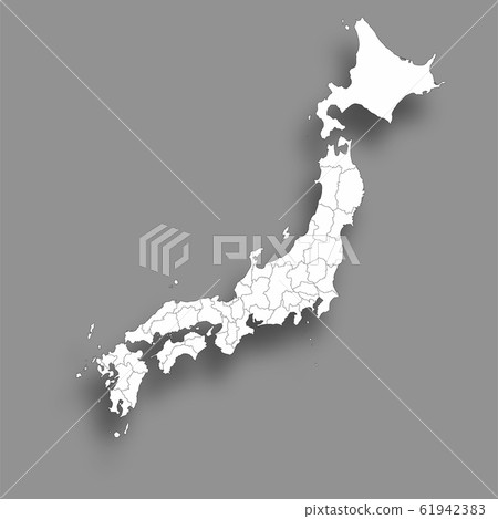 日本地圖輪廓背景 日本地圖輪廓背景 61942383