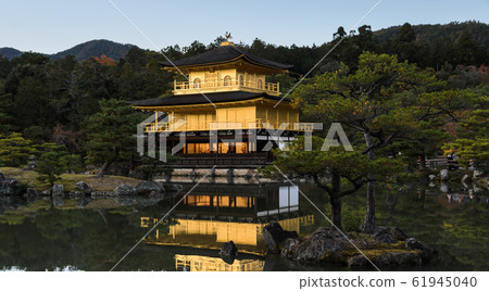Kinkaku-ji , Temple of the Golden Pavilion in Kinkaku-ji , Temple of the Golden Pavilion in 61945040