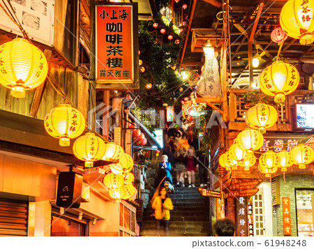 Taiwan Chiufen night view Taiwan Chiufen night view 61948248