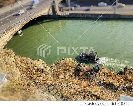 Beautiful landscape of the old district,the bridge 61948801