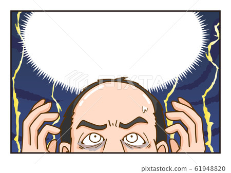 Thin hair AGA Bald Hair growth Mashike Trouble Manga Manga style Men 61948820