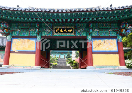 Seondeoksa, spring, flowers, wildflowers, garden, flower garden, spring, temple, hanok, 61949868