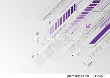 Vector background in the concept of technology. 61950239