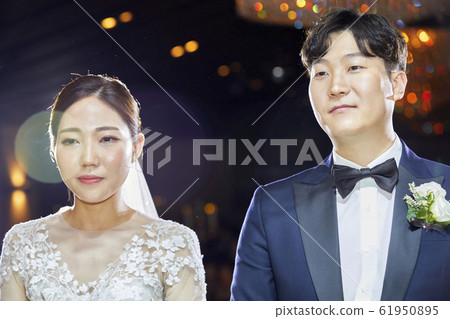 Wedding, marriage, young man, young woman, groom, bride, husband, wife, wife, wife, wedding, wedding, wedding 61950895