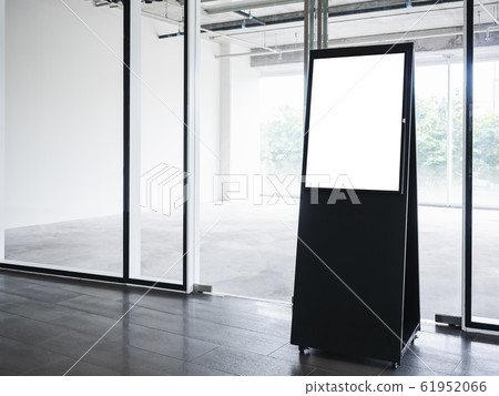 Mock up Signboard stand black frame Indoor Media Poster 61952066