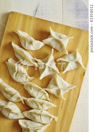 Hand made gyoza Hand made gyoza 61958012