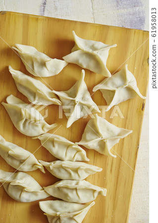 Hand made gyoza Hand made gyoza 61958013