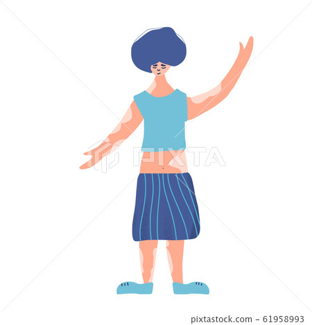 Body positive concept. Vector color flat design. Body positive concept. Vector color flat design. 61958993