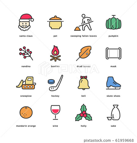 winter, icon, icons 61959668
