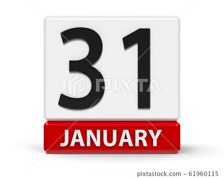 Cubes calendar 31st January 61960115