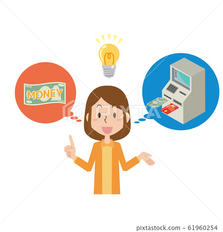 Cashing Money Inspiration Women ATM Withdrawals 61960254