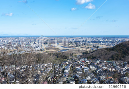Sendai city seen from the suburbs Sendai city seen from the suburbs 61960356