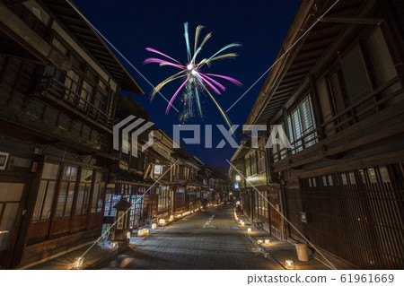 [長野縣]冬季Narai-juku-冰燭節煙花- 61961669