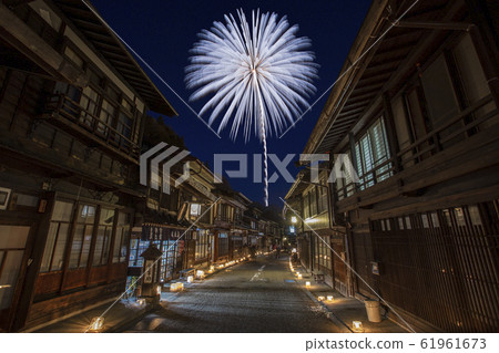 [長野縣]冬季Narai-juku-冰燭節煙花- 61961673