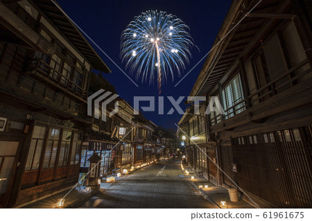 [長野縣]冬季Narai-juku-冰燭節煙花- 61961675