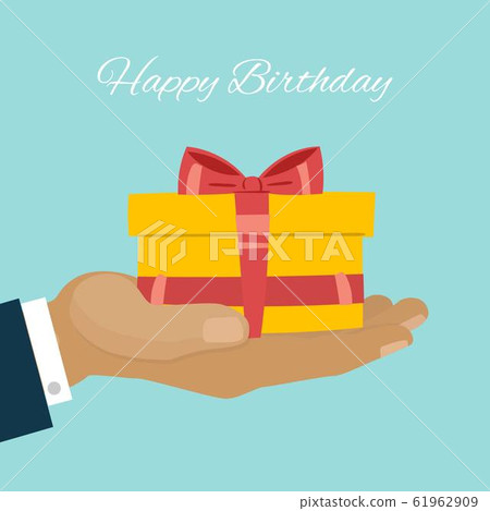 Giving or receiving gift package vector cartoon... - Stock Illustration  [61962909] - PIXTA
