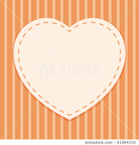 Background template with heart frame 61964326