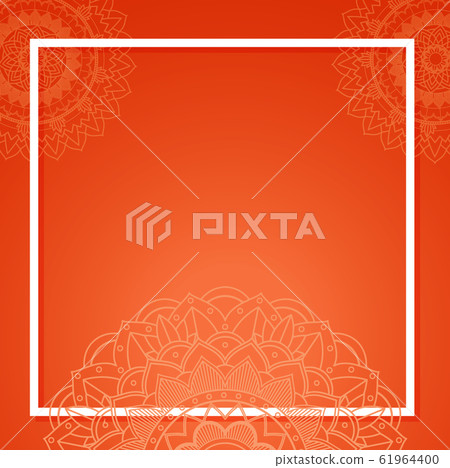 Background template with mandala designs Background template with mandala designs 61964400