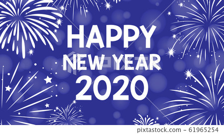 Happy new year background design with fireworks Happy new year background design with fireworks 61965254